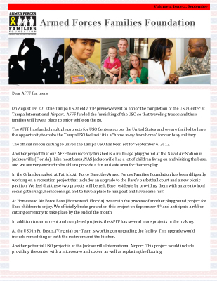 AFFF Newsletter