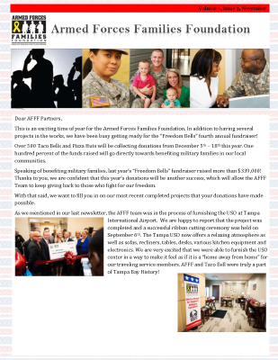 AFFF Newsletter