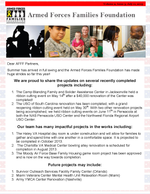 AFFF Newsletter